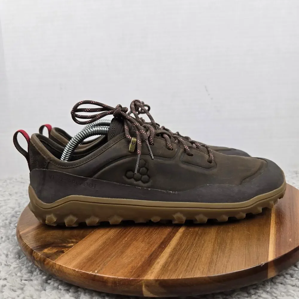 Vivobarefoot Womens 41 Tracker Leather Low Brown All Terrain Trail Running Shoe